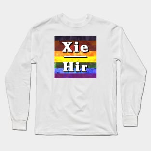 Xie-Hir Pronouns: Inclusive Long Sleeve T-Shirt